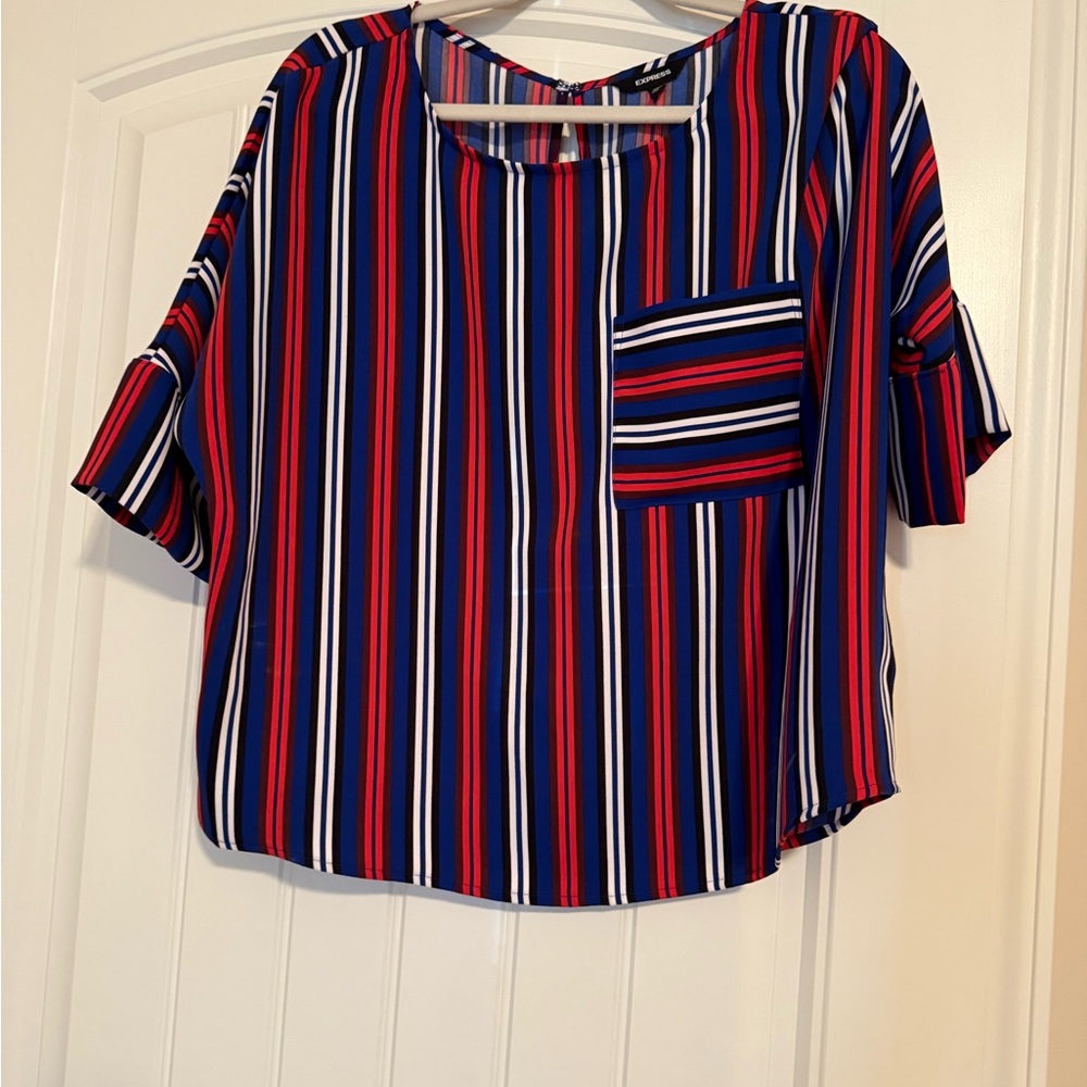 Express Multicolor Striped Blouse